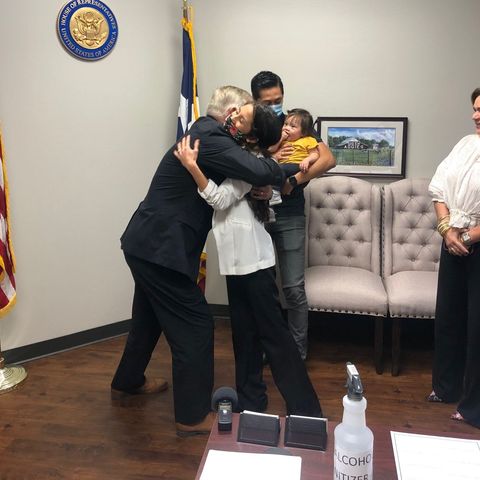 Congressman Pete Sessions Welcomes Texas Woman Home