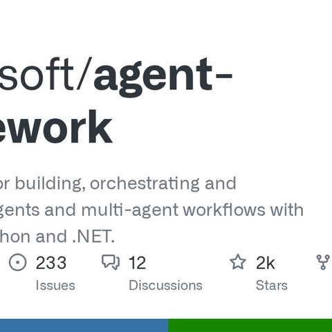 GitHub - microsoft/agent-framework: A framework for building ...
