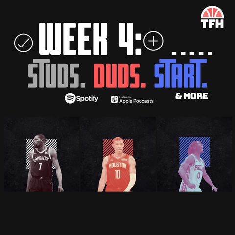 NBA Week 4: Studs & Duds + Start, Sit, and Stream