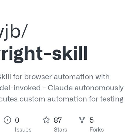 GitHub - lackeyjb/playwright-skill: Claude Code Skill for browser ...