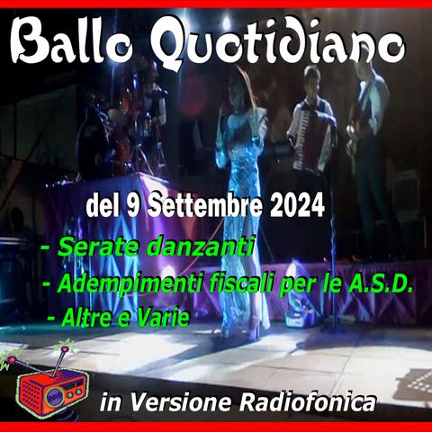 Tony Mantineo MUSICANDO il Ballo in radio/tv del 9 settembre 2024 -