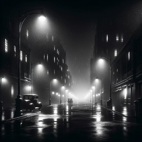 "The streets were dark with something more than night."