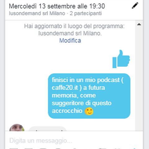 Attrezzi: organizzare un appuntamento via chat con Facebook - Lorenzo Mele
