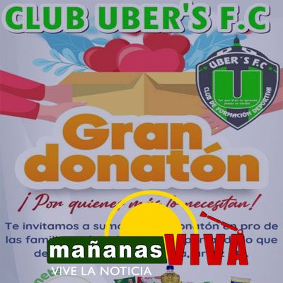 Escuela de futbol Uber´s F.C Monitor Alex Inguilan – Donatón familias vulnerables