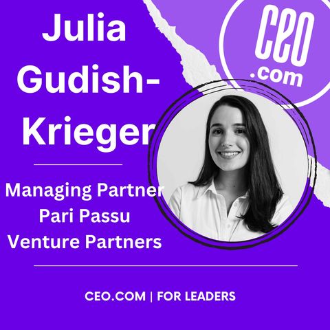 Pari Passu Venture Partners Managing Partner Julia Gudish Krieger