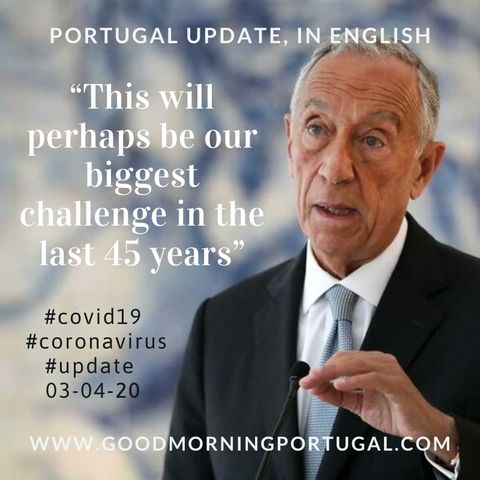 Covid19 Coronavirus Update 03-04-20 (For Portugal, in English)