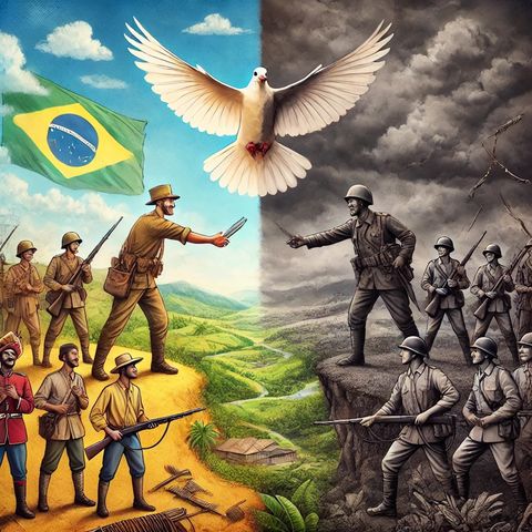 "A guerra traz paz e unidade ao dividir as nações."