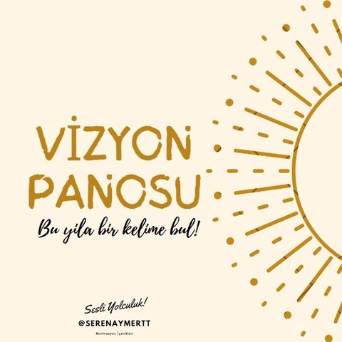 Vizyon Panosu | Bu Yıla Bir Kelime Bul!