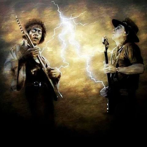 Jimi & Stevie Ray Burning Down The House
