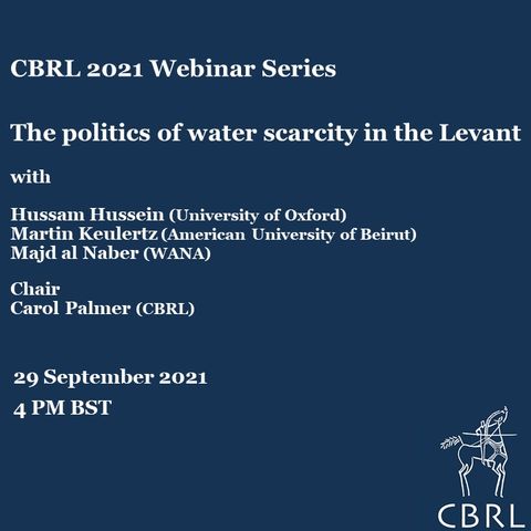 The politics of water scarcity in the Levant