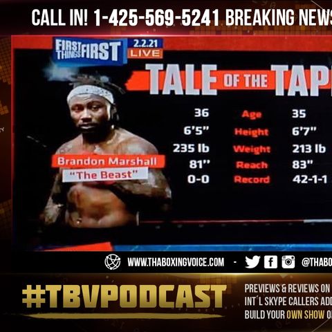 ☎️Who Is Brandon Marshall❓Why Does He Think He Can BEAT Deontay Wilder🤦🏽‍♂️