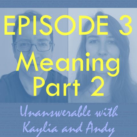 Ep 3 - What makes life meaningful? (Part 2)