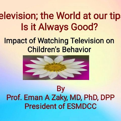 Impact of watching TV on our children, Part 3
