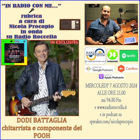 In Radio con me - Intervista a Dodi Battaglia Pooh 07-08-2024