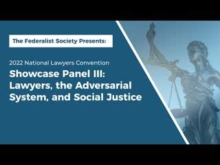 Showcase Panel III: Lawyers, the Adversarial System, and Social Justice