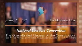 Panel IV: The Open-Ended Clauses of the Constitution: Due Process, Privileges or Immunities, the Guarantee Clause and the Ninth Amendment