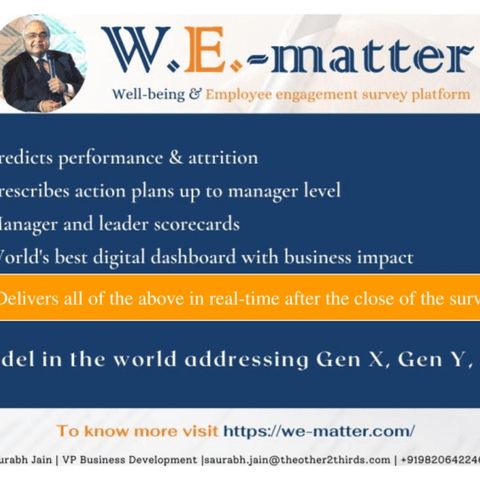 High Performing Workforce with W.E.-Matter Employee Engagement Surveys