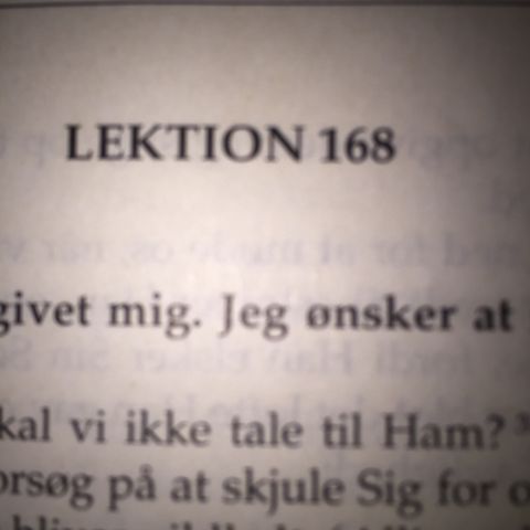 Lektion 167. Et kursus i mirakler.