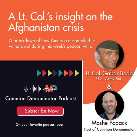 Retired US Army Lt. Col Gabor Boda on how the U.S. mishandled the Afghanistan withdrawal