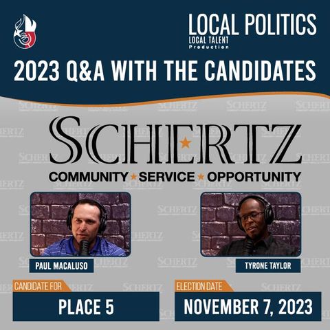 2023 Schertz Q&A Place 3 | PAUL MACALUSO and TYRONE TAYLOR