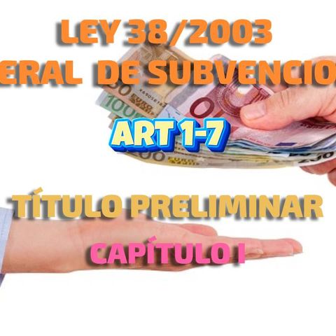 Art 01-07 del Título Preliminar Cap I:  Ley 38/2003, General de Subvenciones