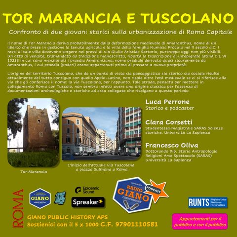 TOR MARANCIA e TUSCOLANO | Luca Perrone dialoga con Francesco OLIVA e Clara CORSETTI