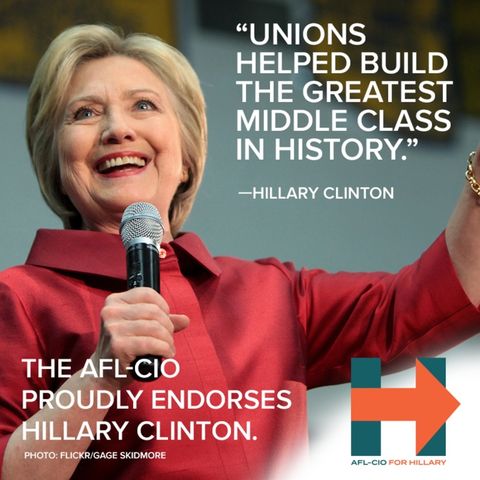 USW & AFL-CIO Endorse Hillary Clinton for President