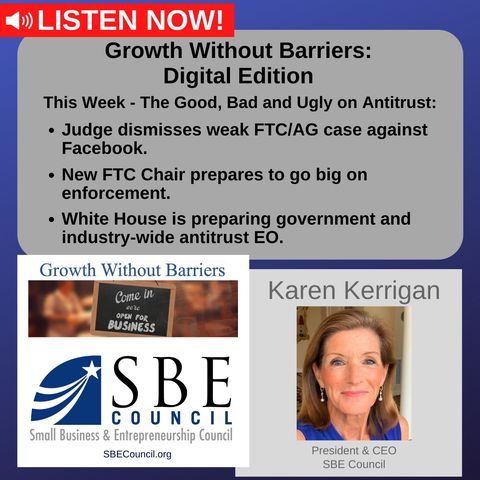Growth Without Barriers - DIGITAL EDITION: We discuss "Antitrust This Week - The Good, the Bad & the Ugly."
