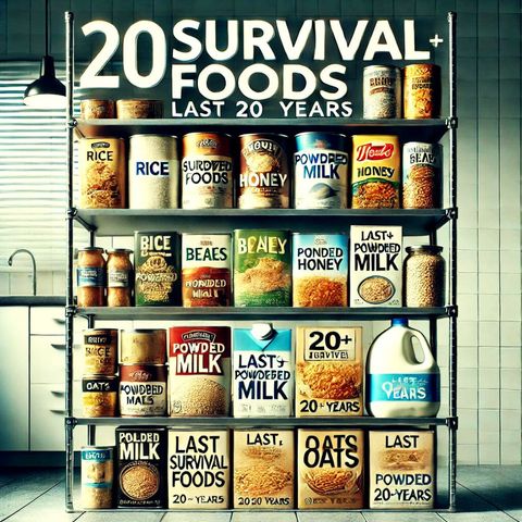 20 Survival Foods That Can Last 20 Years—Are You Prepared?