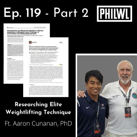 Ep. 119: Researching Elite Weightlifting Technique w/Aaron Cunanan, PhD (part 2)