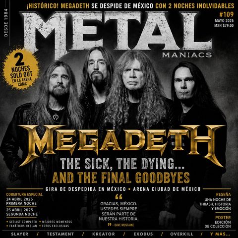 Megadeth se despidio de mexico😢😢😢😪💔