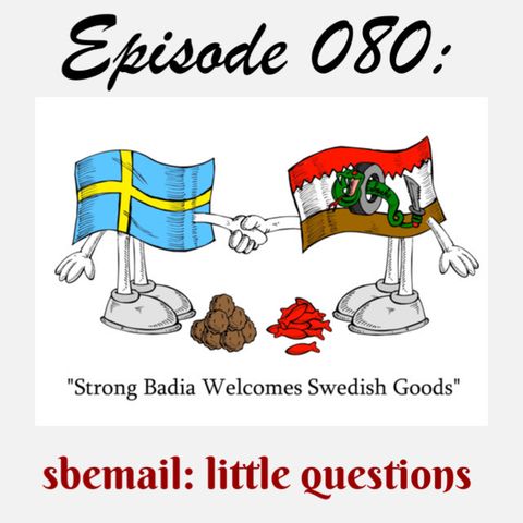 080: sbemail: little questions