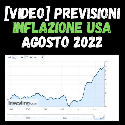 306) Previsioni inflazione USA agosto 2022