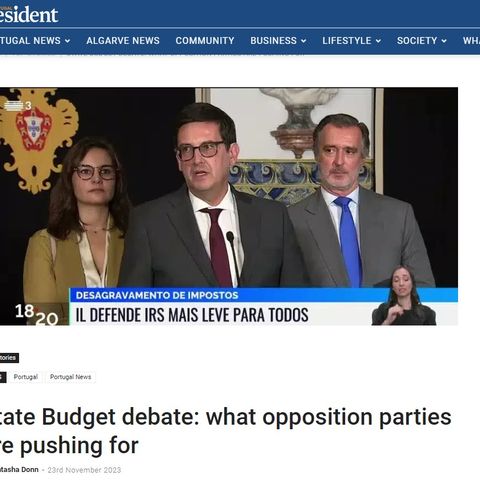State Budget debate: what opposition parties are pushing for (Portugal Resident)