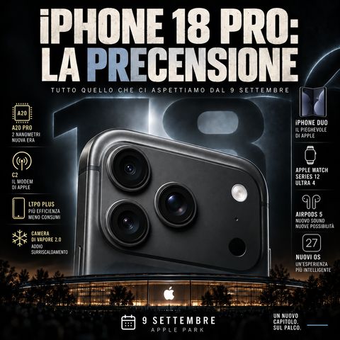 iPhone 18 Pro: la precensione