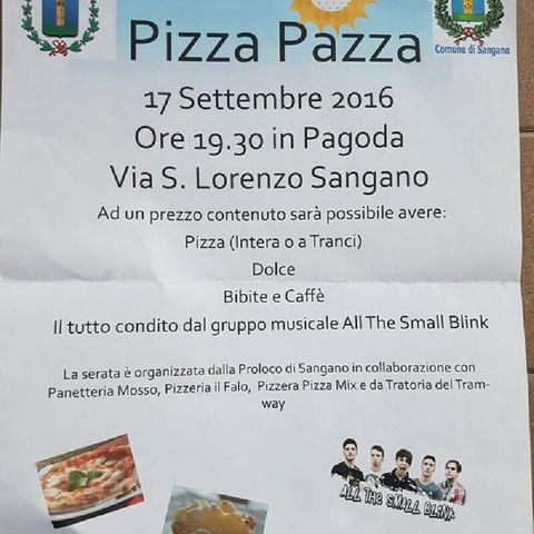 Pizza in Piazza ....in PAGODA Il 17 Settembre Ore 19.30
