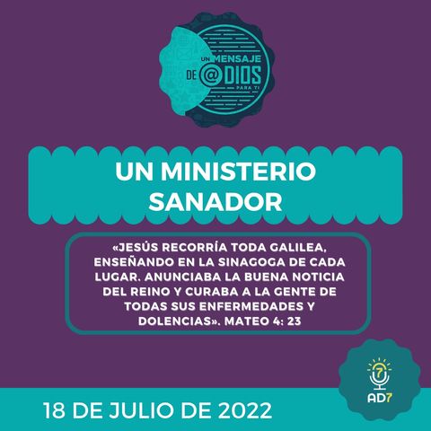 18 de julio - Un Mensaje De @Dios Para Ti - Devocional de Jóvenes - Un ministerio sanador