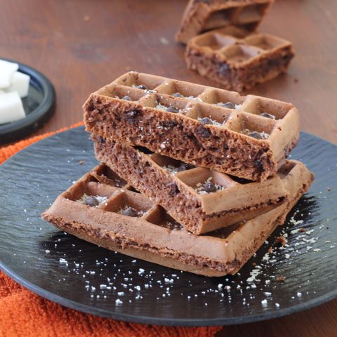 Waffle al cioccolato e cocco