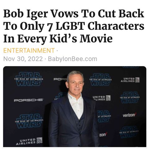 3rd Episode - Disney CEO Vows Just 7 LGBT Characters Per Film
