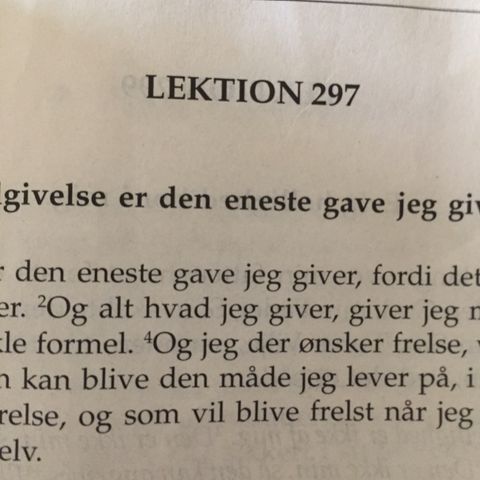 Lektion 297. Et kursus i mirakler.