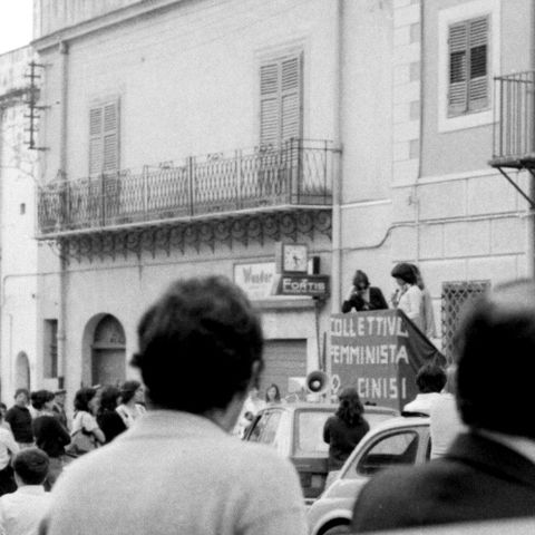 Comizio femminista a Cinisi nel 1978