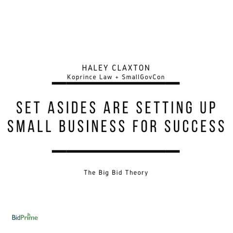 Set Asides Are Setting up Small Business for Success