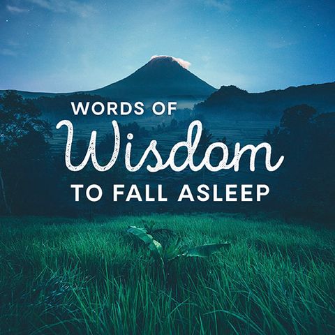 Words of Wisdom to Fall Asleep