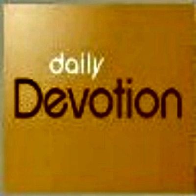 Daily Devotional May 29, 2015 Morning