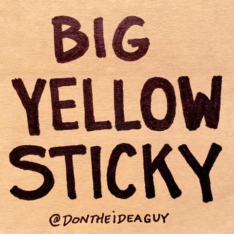 A Big Yellow Sticky Goodbye!