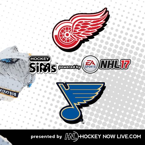 Red Wings vs Blues (NHL 17 Hockey Sims)