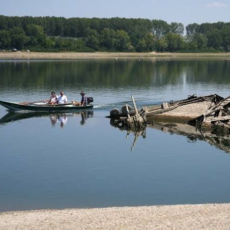 The Wests largest water reservoir is so low, sunken boats can be seen