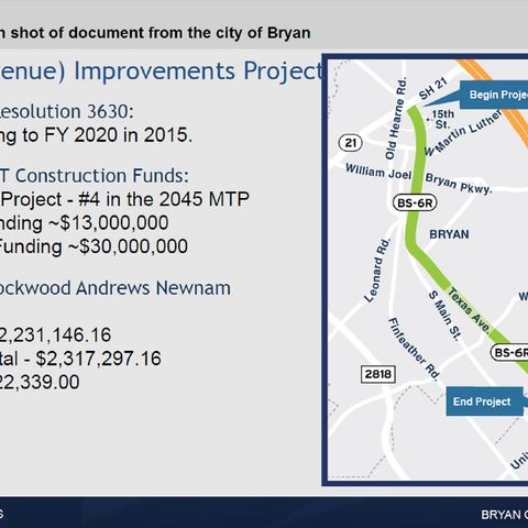 Bryan city council questions TxDOT plans to build raised medians along Texas Avenue