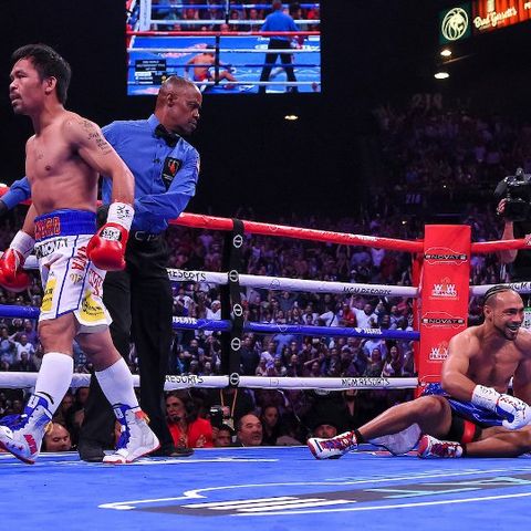 Ringside Boxing Show: Passionate Pacquiao proves he's a fighter for the ages ... 3-way tug-o-war between Canelo, Golden Boy and DAZN ...