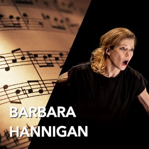 Barbara Hannigan, dirigere cantando